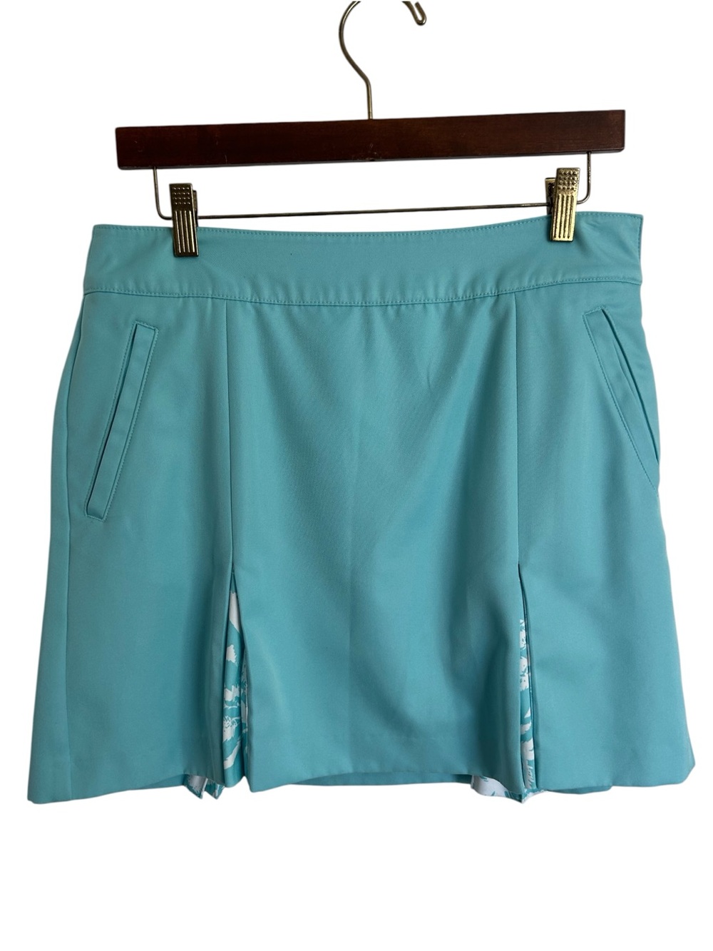 IZOD Golf Skort Womens 6 Blue pleated Skort